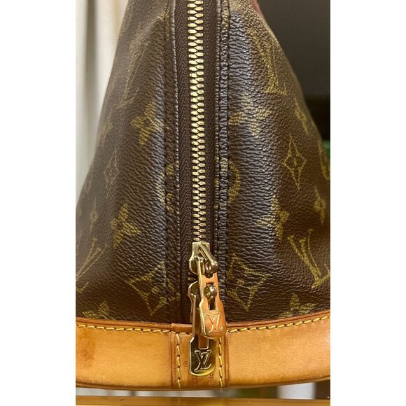 Louis Vuitton Monogram Alma PM Brown Canvas Leather Handbag - Picture 3 of 15